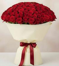 Букет 101 Красная роза Милано в Вочепшем