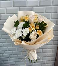 Букет цветов из:  Розы и Хризантемы в Вочепшем