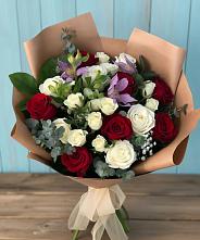 Букет цветов из:  Розы и Альстромерии в Вочепшем