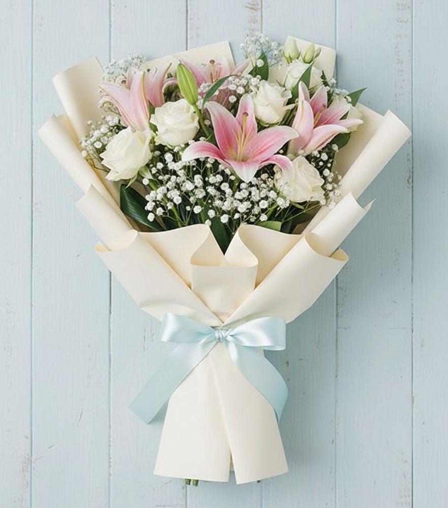 Букет цветов из: Лилии в Вочепшем