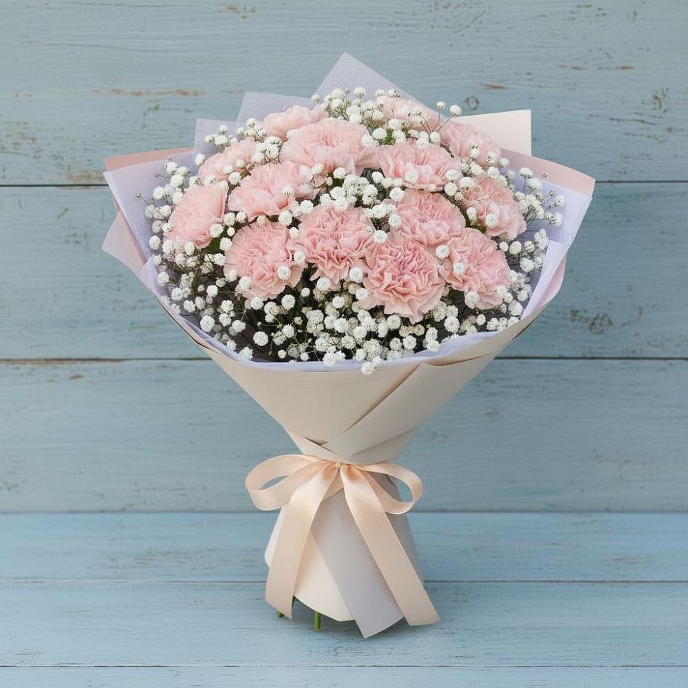 Букет цветов из: Гвоздики в Вочепшем