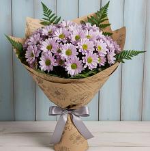 Букет цветов из:  Хризантемы #REPLACE_PRED# Вочепшем