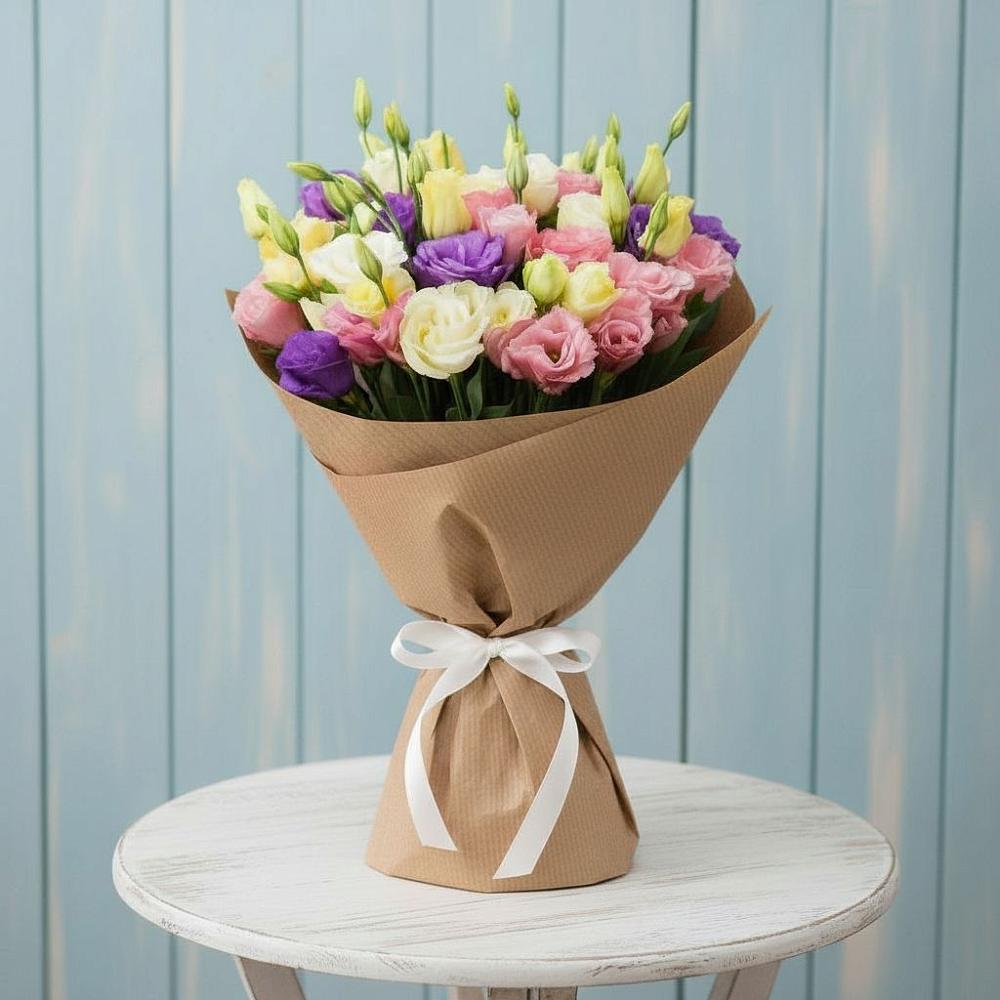 Букет цветов из: Лизиантусы в Вочепшем