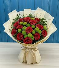 Букет цветов из:  Розы и Хризантемы #REPLACE_PRED# Вочепшем