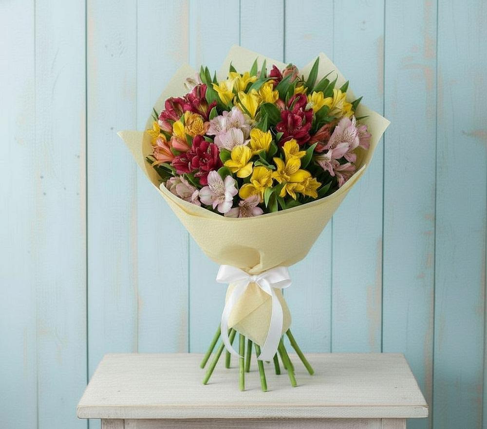 Букет цветов из: Альстромерии в Вочепшем