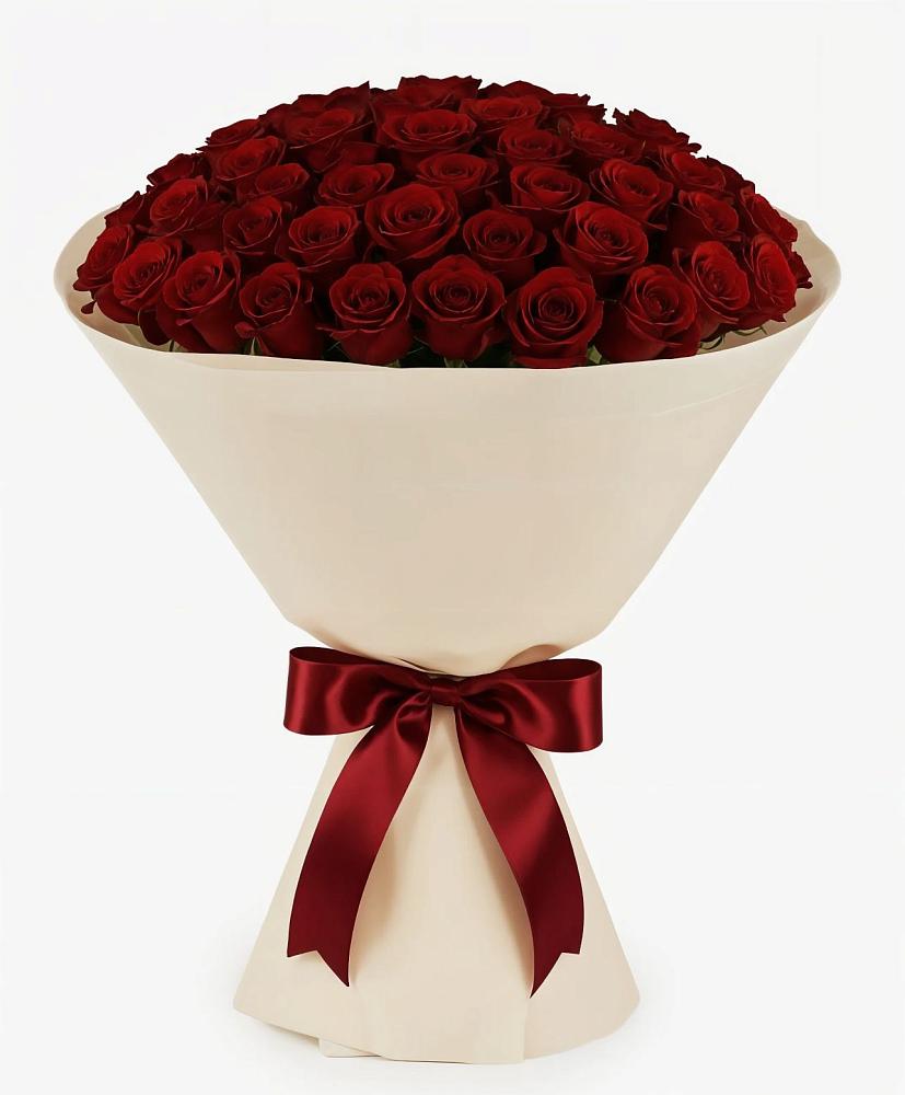 Букет 101 Бордовая роза Блэк Бакарра в Вочепшем