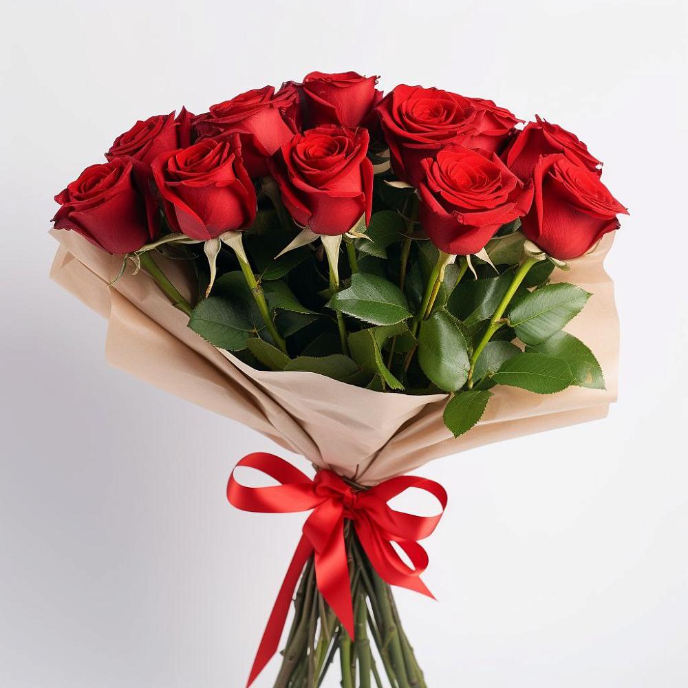 Букет 11 Красных роз Эдлесс Лав в Вочепшем