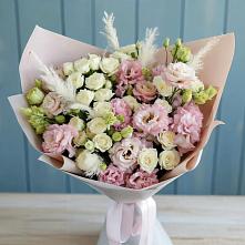 Букет цветов из:  Альстромерии и Розы в Вочепшем